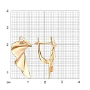 Серьги из красного золота