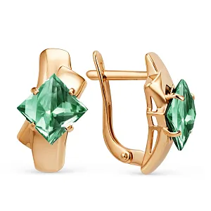 Серьги из красного золота