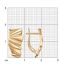 Серьги из красного золота