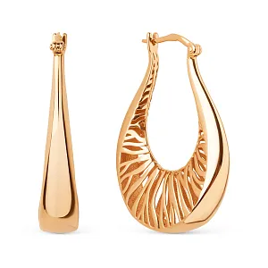 Серьги из красного золота