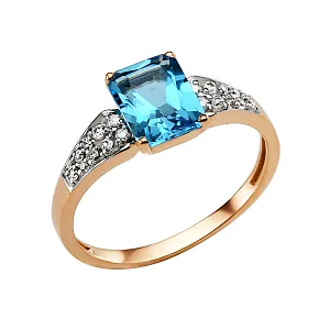 Кольцо из красного золота