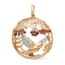 Подвеска из красного золота