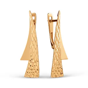 Серьги из красного золота