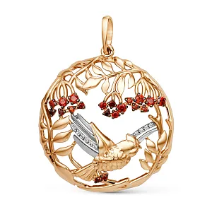 Подвеска из красного золота