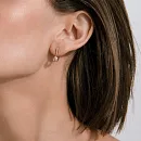 Серьги из красного золота с фианитами