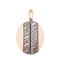 Подвеска из красного золота с фианитами