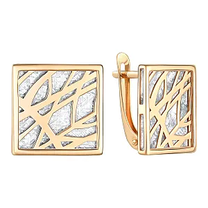 Серьги из красного золота