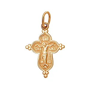 Крест из красного золота