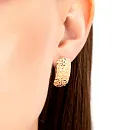 Серьги из красного золота