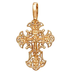 Крест из красного золота