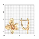 Серьги из красного золота