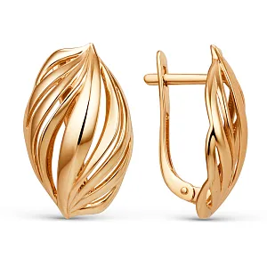 Серьги из красного золота