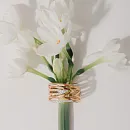 Кольцо из красного золота с фианитами