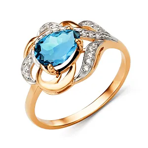 Кольцо из красного золота