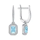 Серьги из белого золота