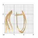 Серьги из красного золота