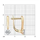 Серьги из красного золота