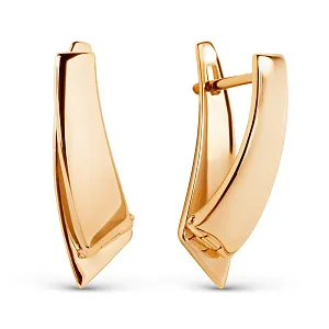 Серьги из красного золота