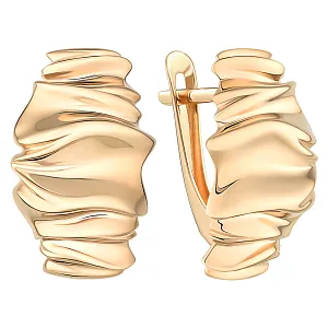 Серьги из красного золота