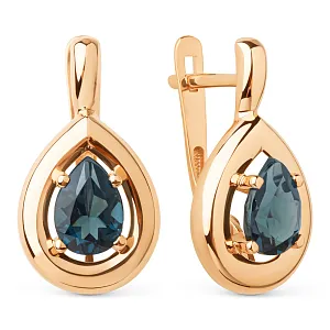 Серьги из красного золота