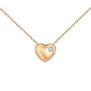 Подвеска из красного золота с фианитом