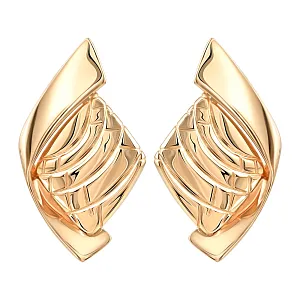 Серьги из красного золота