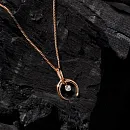 Подвеска из красного золота с фианитом