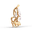 Подвеска из красного золота с фианитами