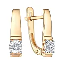 Серьги из красного золота