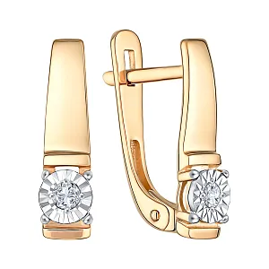 Серьги из красного золота