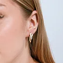 Серьги из красного золота с фианитами