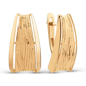Серьги из красного золота