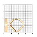 Серьги из красного золота