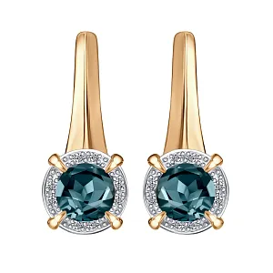 Серьги из красного золота