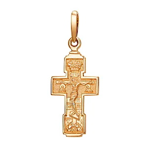 Крест из красного золота