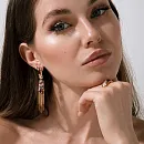 Серьги из красного золота