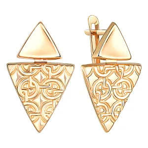 Серьги из красного золота