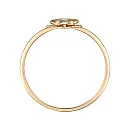 Кольцо из красного золота с бриллиантом