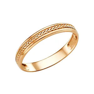 Кольцо наперстная молитва из красного золота