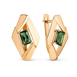 Серьги из красного золота