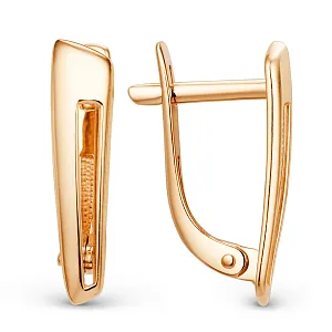 Серьги из красного золота