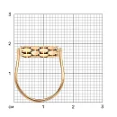 Кольцо из красного золота