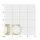 Серьги из желтого золота с бриллиантами