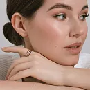 Кольцо из красного золота с фианитами