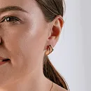Серьги из красного золота