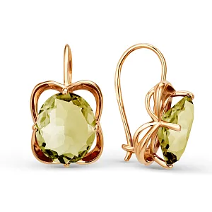 Серьги из красного золота