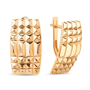 Серьги из красного золота