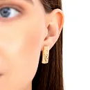 Серьги из красного золота