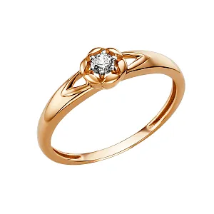 Кольцо из красного золота