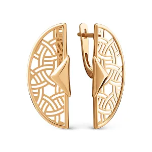 Серьги из красного золота